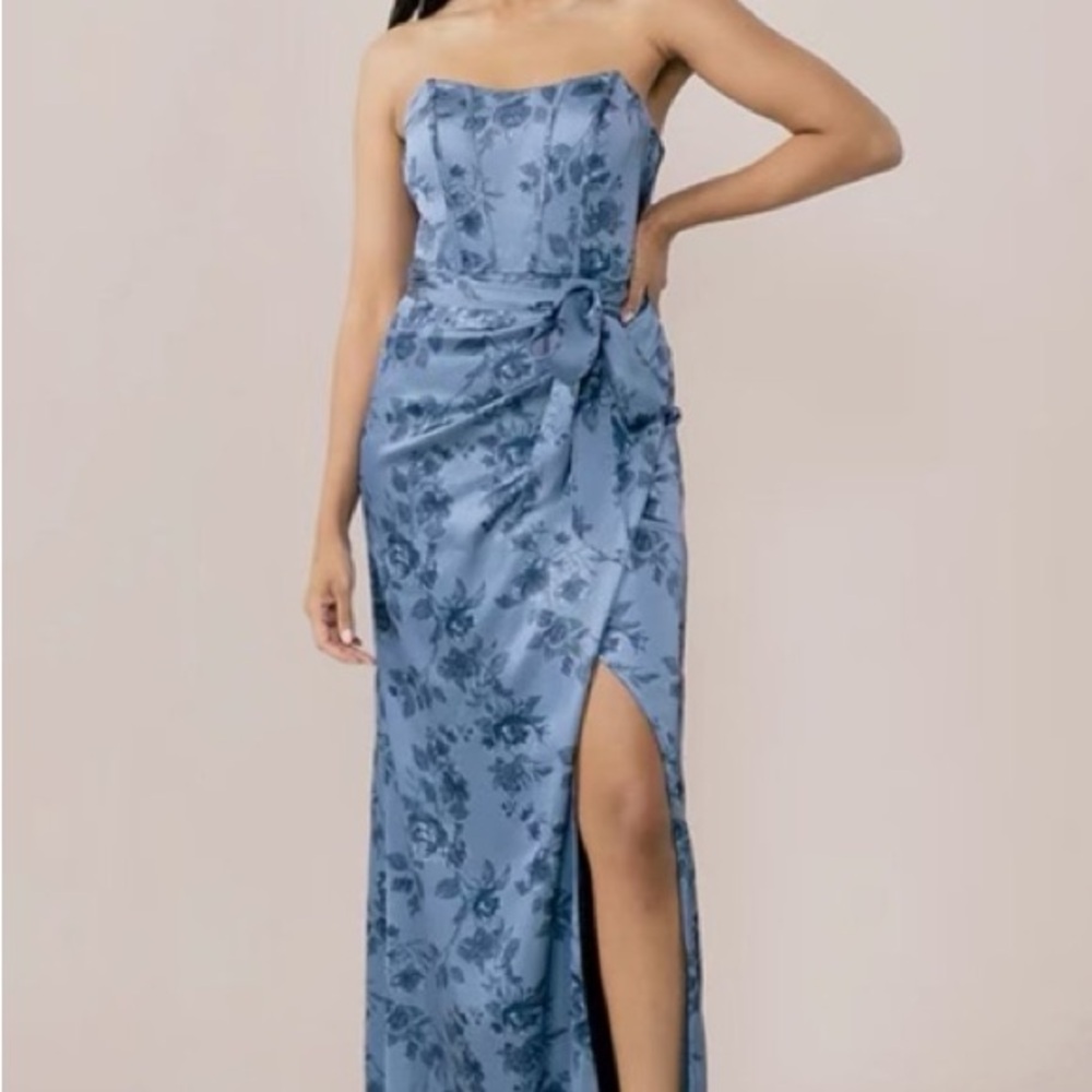 Revelry Indie Blue Bouquet Dress